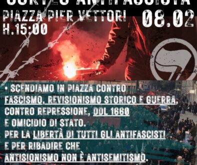 corteo antifascista 8feb25